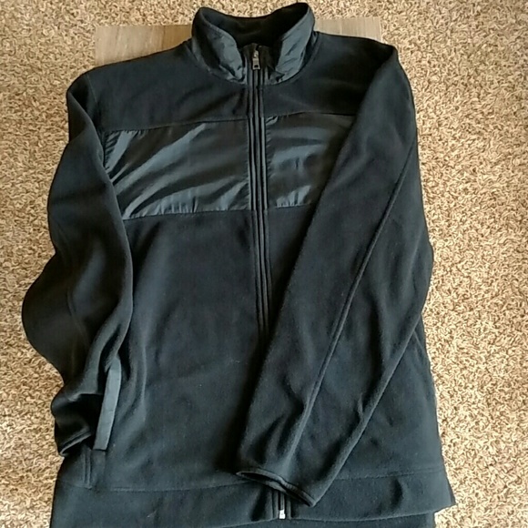 Nautica Black Fleece Full Zip Up Jacket - Picture 1 of 7